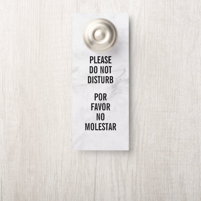 Do Not Disturb Door Hanger (On Knob)