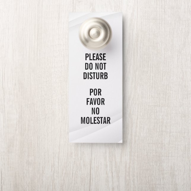 Do Not Disturb Door Hanger (On Knob)