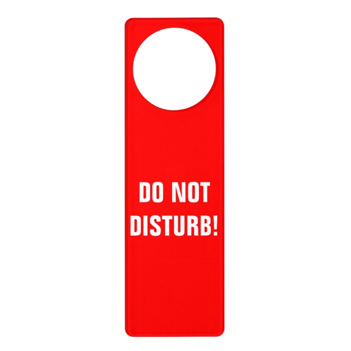 Do not disturb door hangers | Zazzle.co.uk