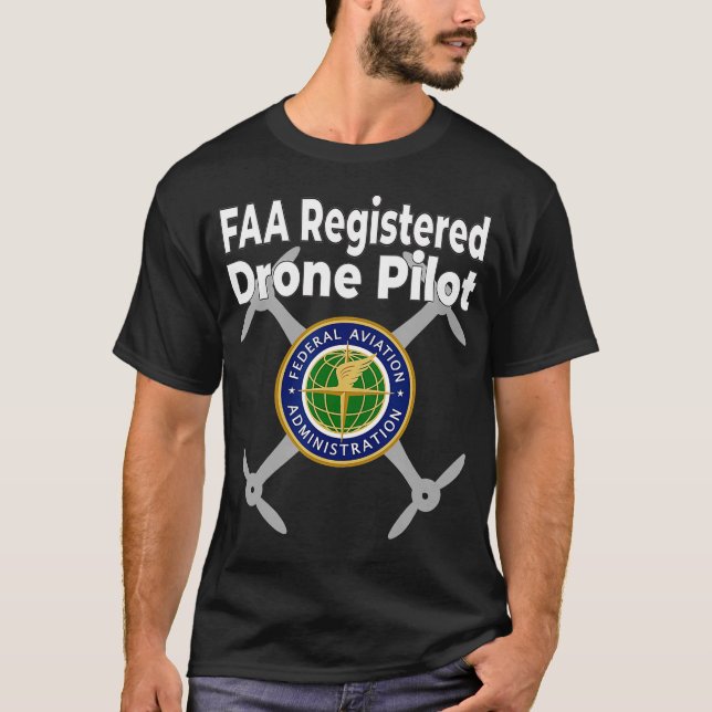 Do Not Disturb FAA Certified Drone Pilot  T-Shirt (Front)