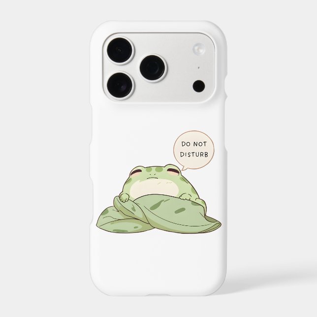 Do Not Disturb Frog Sleepy Kawaii Design (Back)