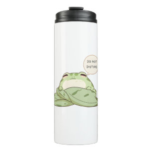 Do Not Disturb Frog Sleepy Kawaii Design Thermal Tumbler