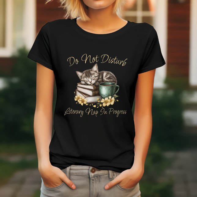 Do Not Disturb Funny Cat T-Shirt (Creator Uploaded)