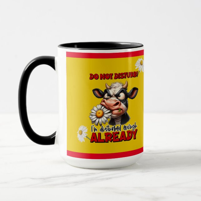 Do Not Disturb  - Funny Cow Mug (Left)