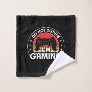 Do Not Disturb I Am Gaming Wash Cloth