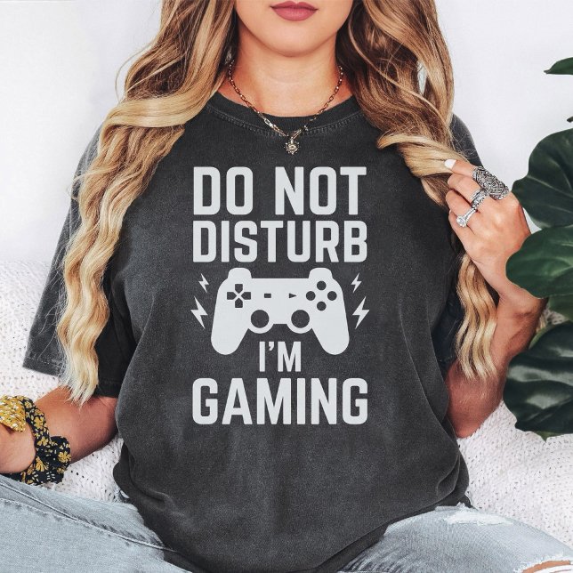 Do Not Disturb I'M Gaming Funny Gamer Controller T-Shirt (Creator Uploaded)
