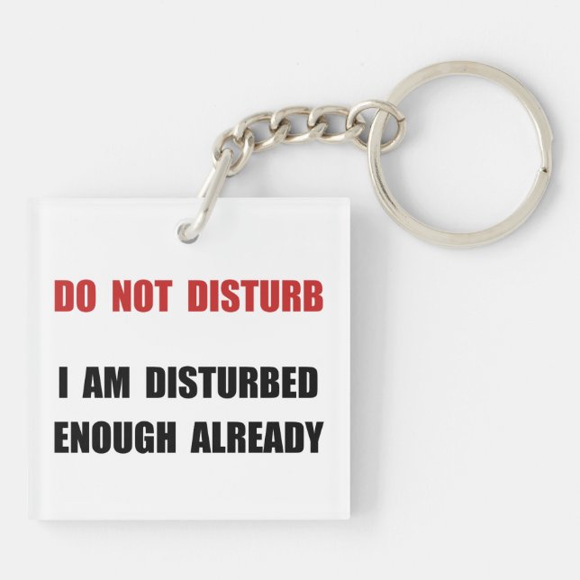 Do Not Disturb Key Ring (Back)