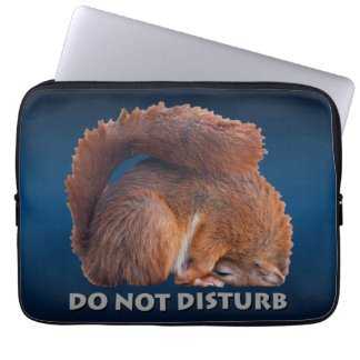 Do Not Disturb Laptop Sleeve (Blue/Black)