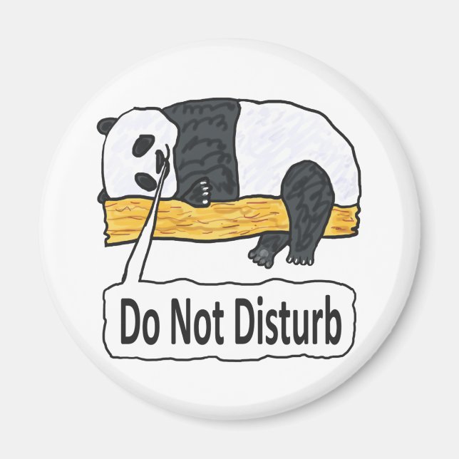 Do Not Disturb Panda Magnet (Front)