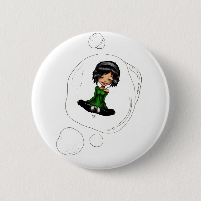Do not disturb please 6 cm round badge (Front)