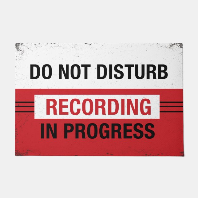 Do not Disturb Recording in Progress Door mat (Front)