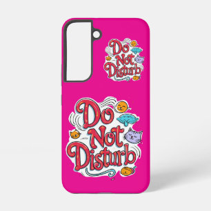 Do Not Disturb Red Cat Art Design Protection Samsung Galaxy Case