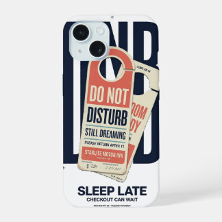 Do Not Disturb Retro Motel NIGHTSHIFT 90 iPhone 15 Case