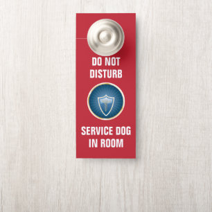 Do Not Disturb Service Dog Hotel Door Hanger