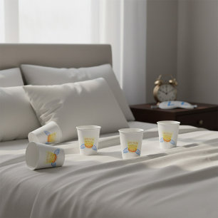 Do Not Disturb Sleep Mode Flying Halo and Wings  Paper Cups