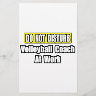 Do Not Disturb...Volleyball Coach At Work