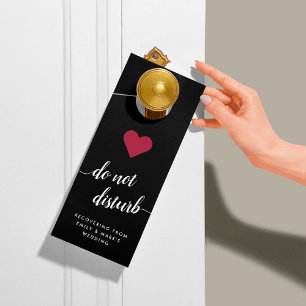 Do Not Disturb Wedding Hotel Door Hanger