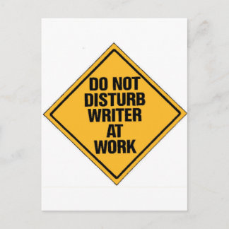 Do not Disturb writer at work Postcard