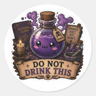 Do Not Drink This Funny Fantasy Potion Sticker