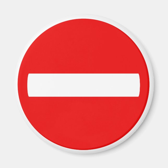 Do Not Enter Sign (Magnet) Magnet (Front)