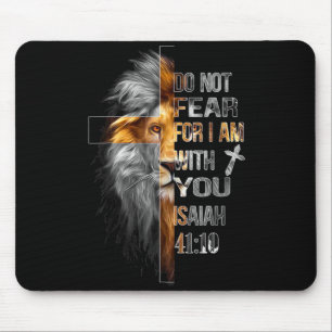 Do not fear for am with isaiah 41_10 lion of judah mouse mat