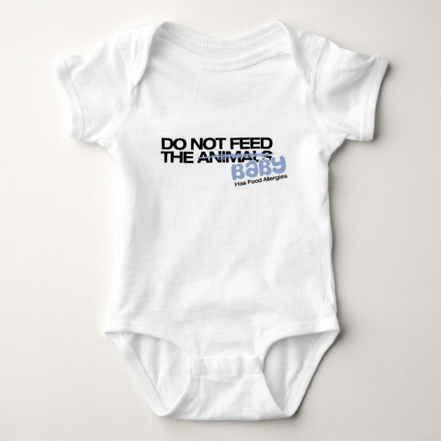 do_not_feed baby bodysuit (Front)