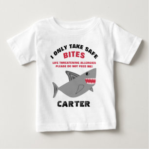 Do Not Feed Me Food Allergy Alert Shark Shirt