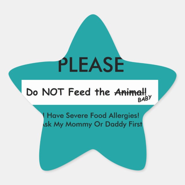 Do NOT Feed the Animal! sticker (Front)