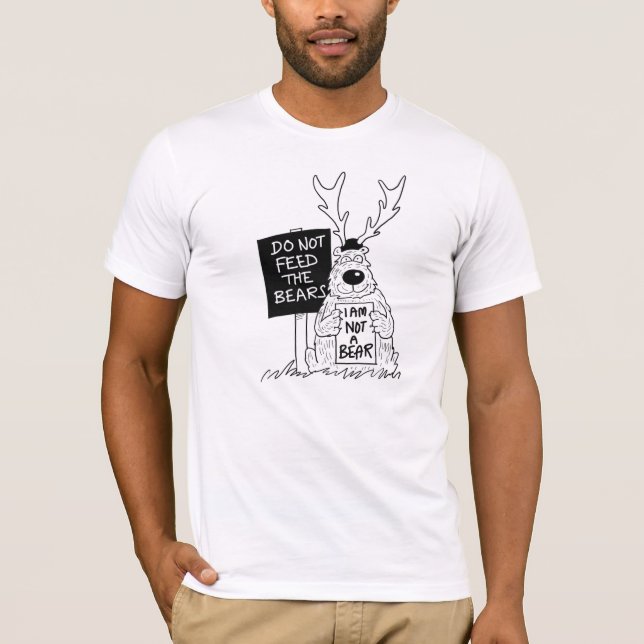 Do Not Feed the Bears Funny T-shirts (Front)