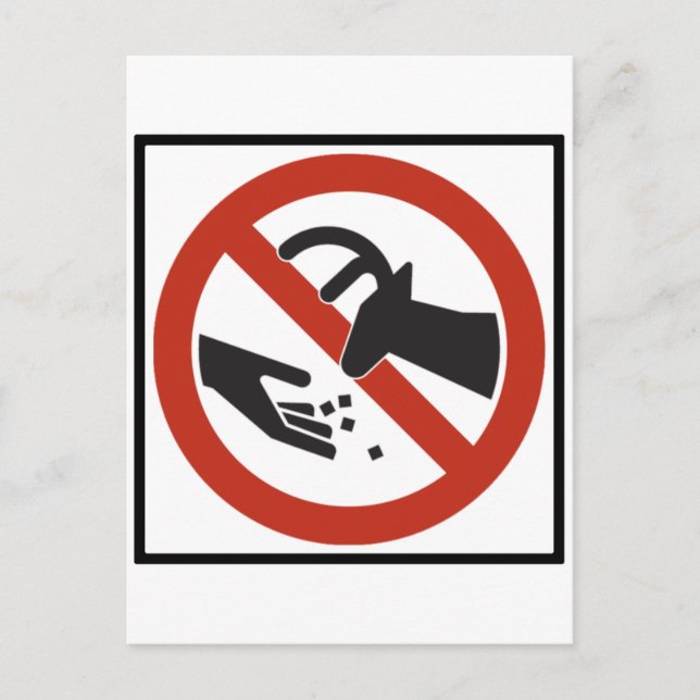 Do Not Feed the Deer Highway Sign Postcard (Front)