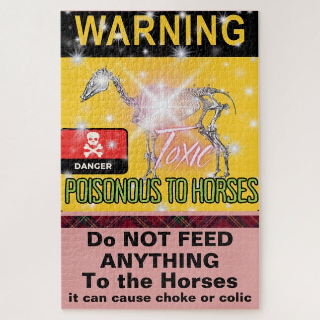 DO NOT FEED THE HORSES JIGSAW PUZZLE (Vertical)