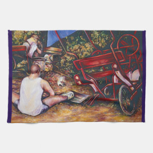 Do Not Forget The Garlic, Budapest Tea Towel