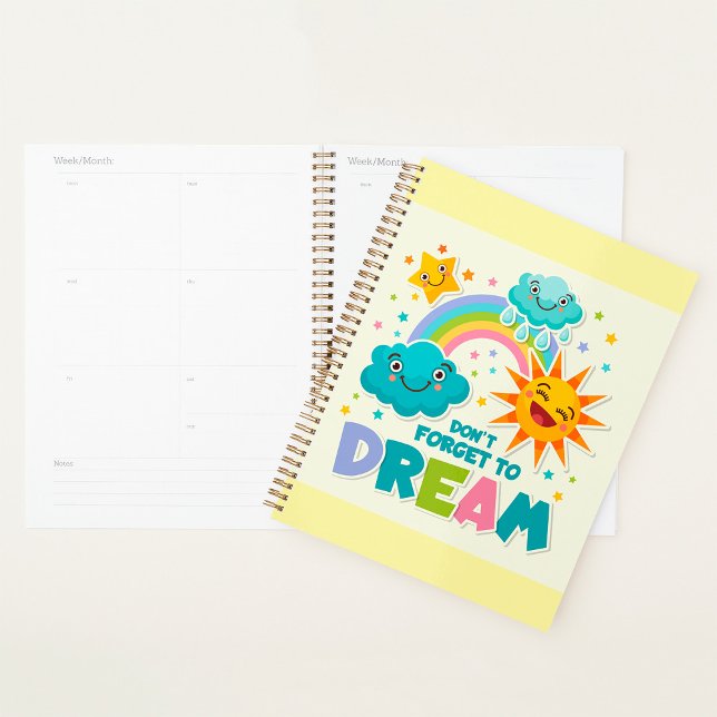 Do Not Forget to Dream Inspirational Sun Clouds  Planner (Creator Uploaded)