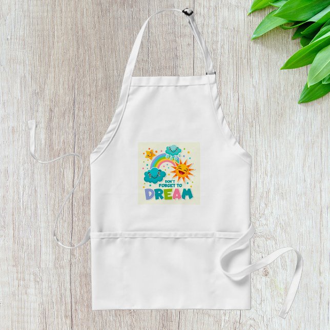 Do Not Forget to Dream Inspirational Sun Clouds  Standard Apron (Creator Uploaded)