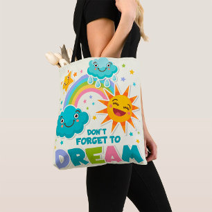 Do Not Forget to Dream Inspirational Sun Clouds  Tote Bag