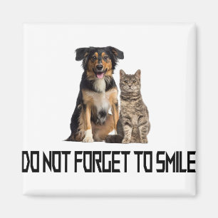 do not forget to smile magnet