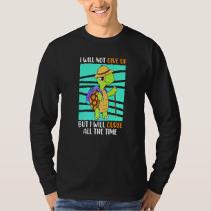 Do Not Give Up But Swear Turtle Jogger Runner T-Shirt