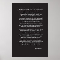 Do Not Go Gentle poem by Dylan Thomas