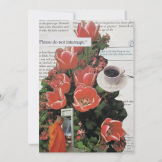 Do Not Interrupt Money Morning Coffee Tea Time Invitation