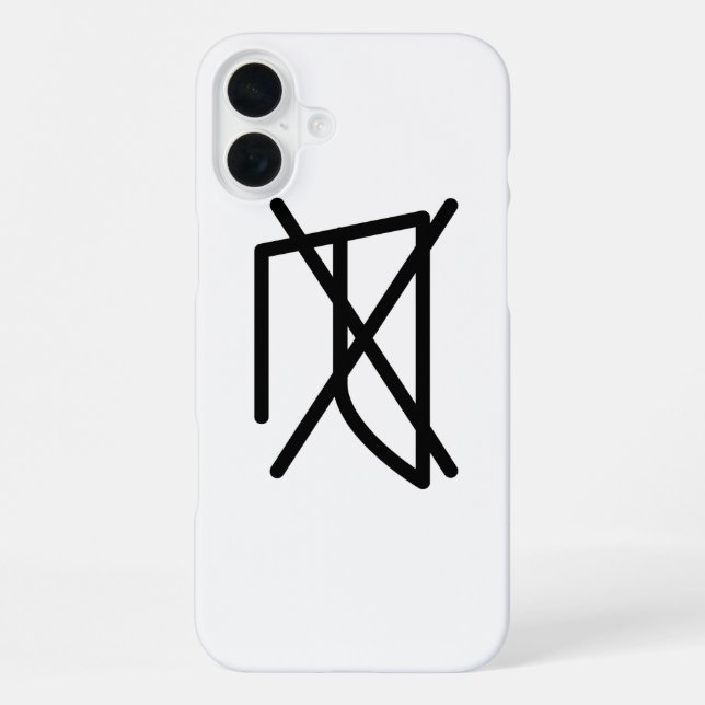 DO NOT IRON! iPhone CASE (Back)