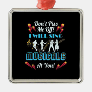 Do Not Me Off Musicals Metal Tree Decoration
