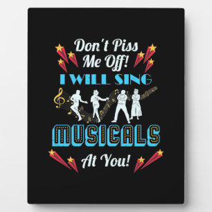 Do Not Me Off Musicals Plaque