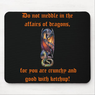 Do not Meddle in the Affairs of Dragon's Mousepad