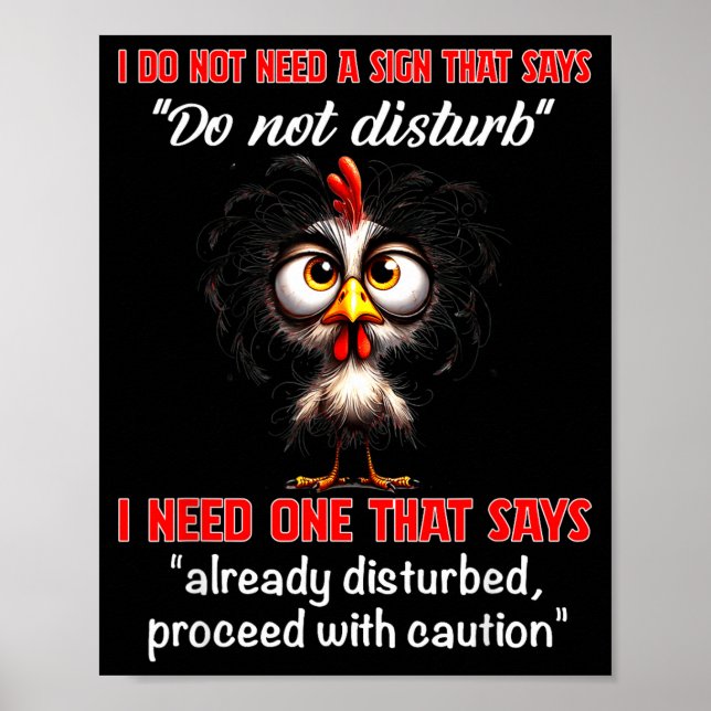 Do not need a sign that says do not disturb need (Front)