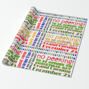 DO NOT OPEN 'TIL CHRISTMAS! WRAPPING PAPER