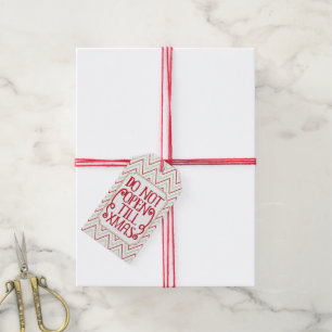 Do Not Open Till Christmas Holiday Gift Tags