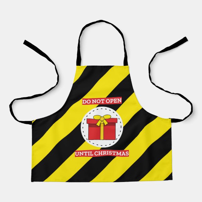 Do Not Open Until Christmas Apron (Front)