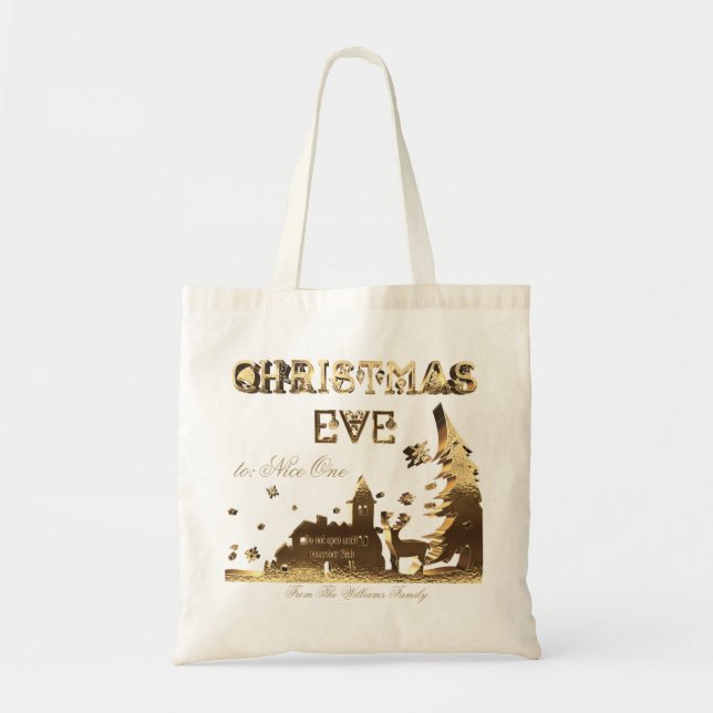 Do not open until Christmas Eve Gifts Bag (Front)