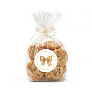 Do Not Open Until Christmas Gold Classic Round Sticker