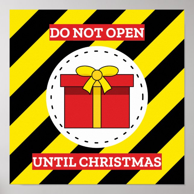 Do Not Open Until Christmas Poster (Front)